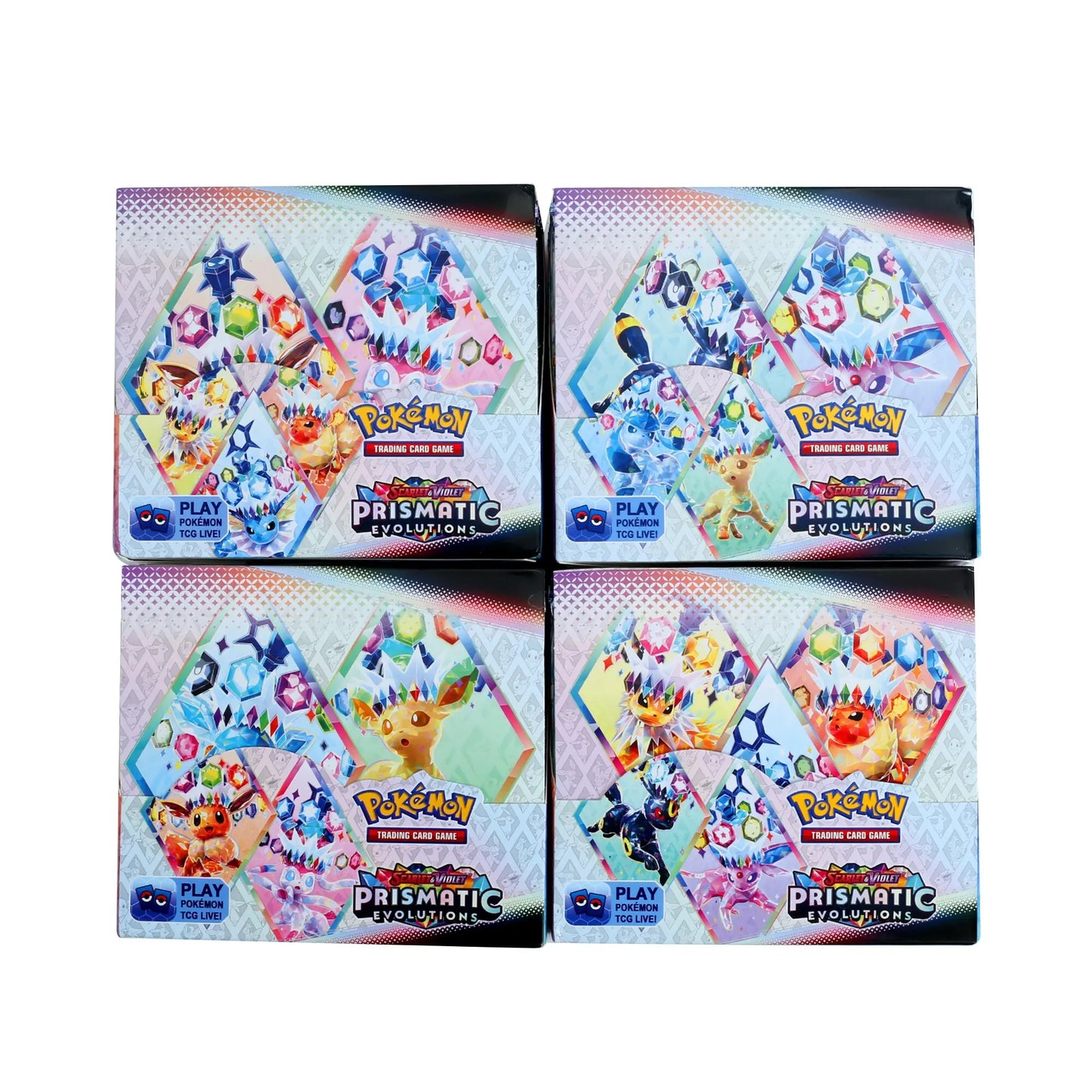 324/360 Pcs/Set Pokemon Card 1bag Brilliant Stars 151 Prismatic Evolutions PALDEAN FATES English Booster Battle Transaction Card