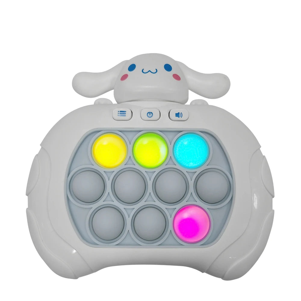 2025 New Lilo & Stitch Quick Push Game Pop Up Fidget Bubble Electronic Pop it Pro Game Light AntiStress Toys For Adult Kids Gift