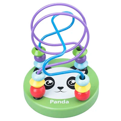 Montessori Baby Toys Wooden Roller Coaster Bead Maze Abacus Math Toys Toddler Early Educational Toys for 1 2 3 Years Kids Gifts