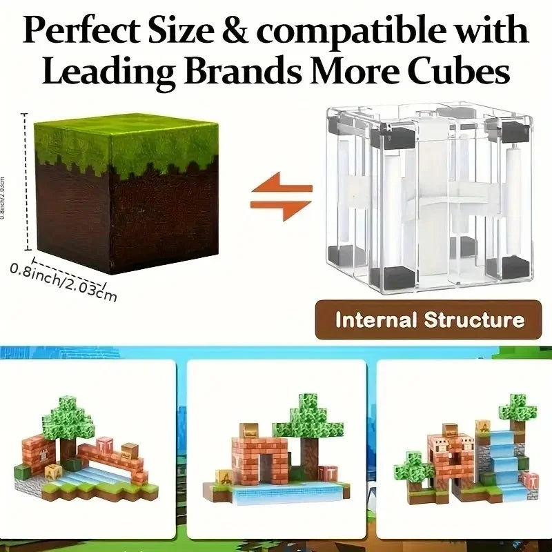 100/200/400PCS DIY Magnetic Building Block Set Home-Made Educational Toy Kit for Kids Creative Construction Playset
