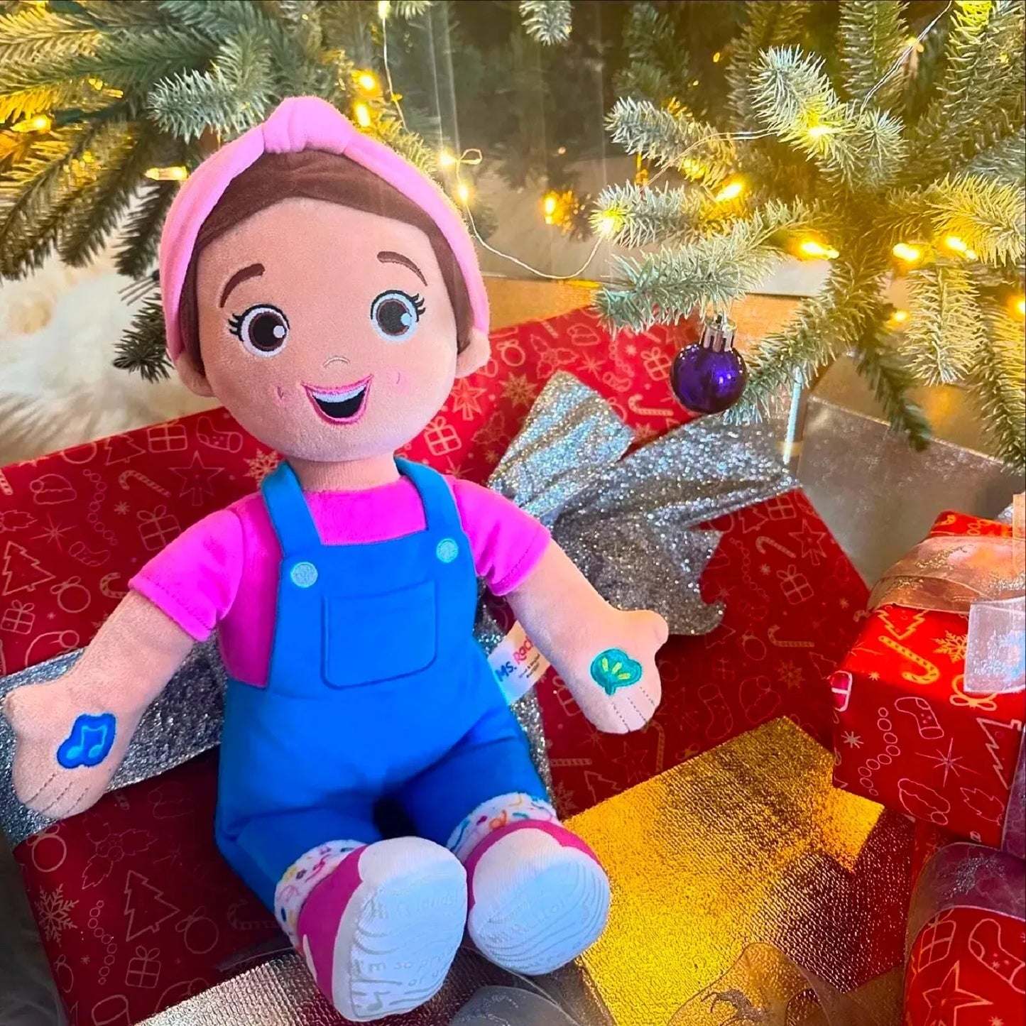 Ms,Rachel Speak&Sing Doll 30cm Tall Interactive Toy Toddler Toys for Girls & Boys Ages 6 Months to 3+ Years Plush Doll Kids Toys