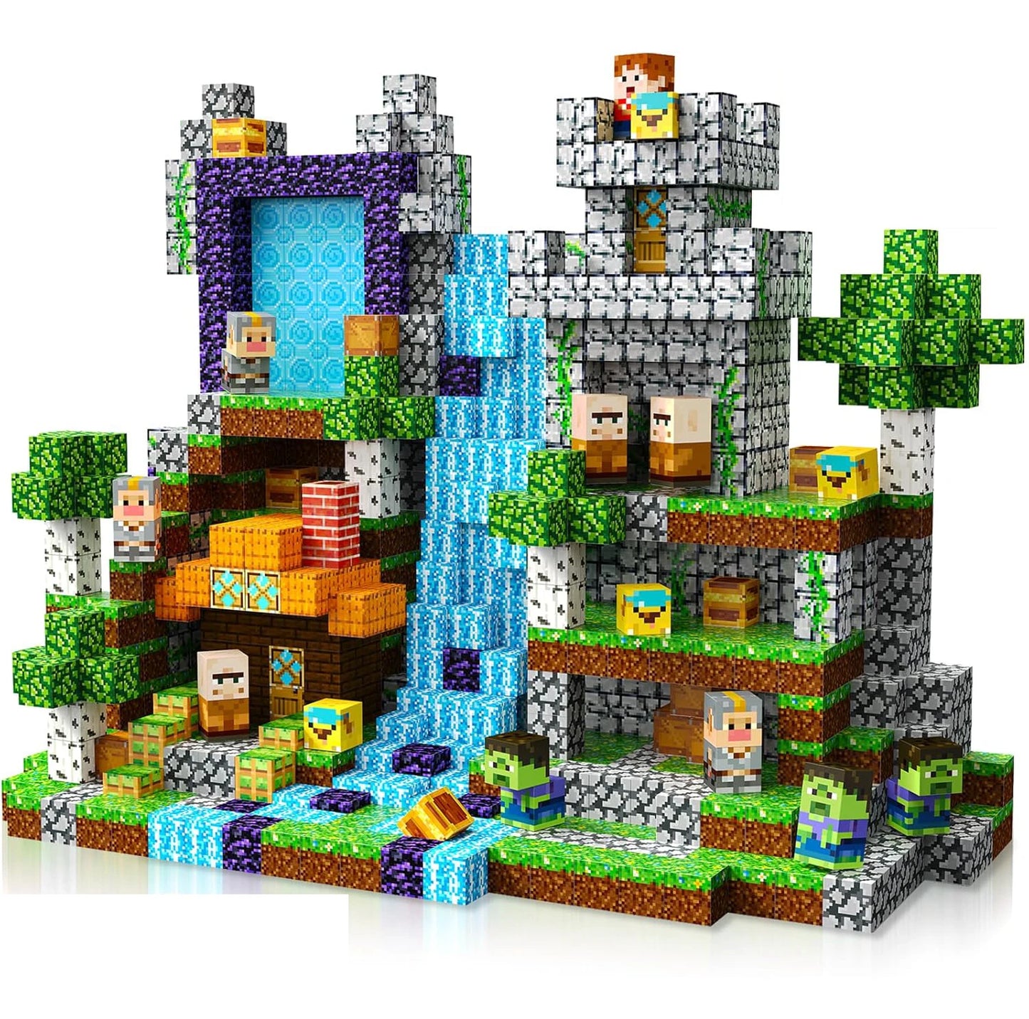 1pc Random 100-PCS 2025 Magnetic Blocks. Vivid colors, free building for STEM-building-play skills. A quality holiday gift.