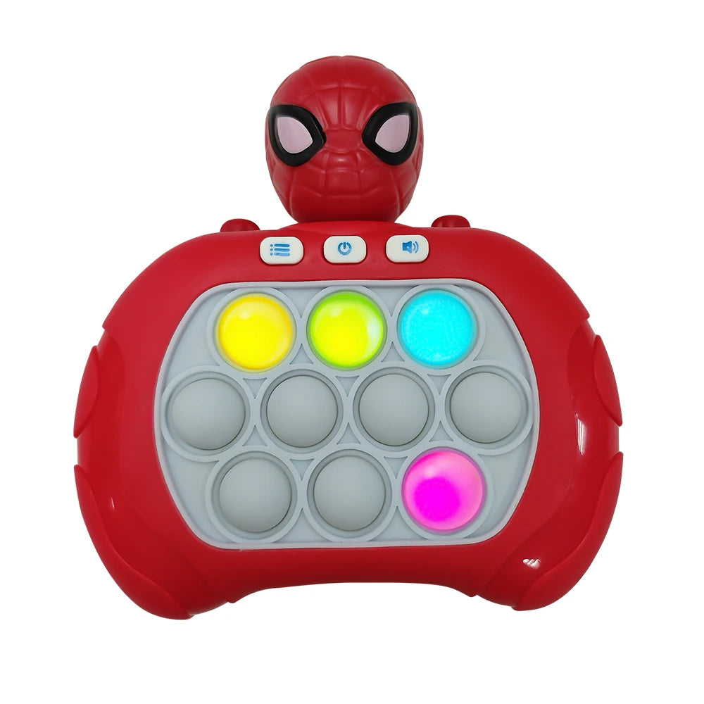 2025 New Lilo & Stitch Quick Push Game Pop Up Fidget Bubble Electronic Pop it Pro Game Light AntiStress Toys For Adult Kids Gift
