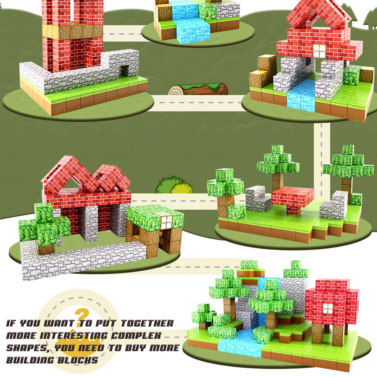 Magnetic Blocks Kids Building Toys, Game-Based Build MagWonder with Magnet Construction Toys, Upgraded STEM Sensory Gift for Kid