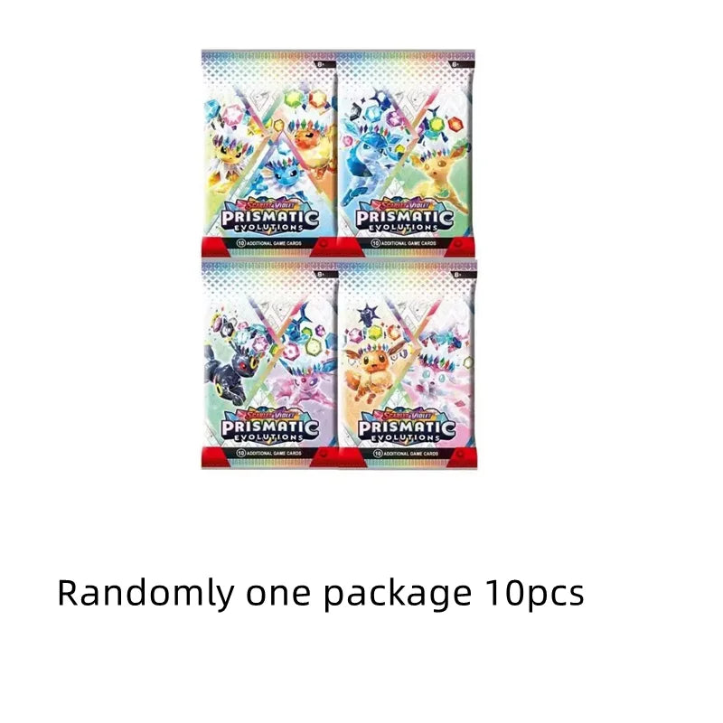 324/360 Pcs/Set Pokemon Card 1bag Brilliant Stars 151 Prismatic Evolutions PALDEAN FATES English Booster Battle Transaction Card