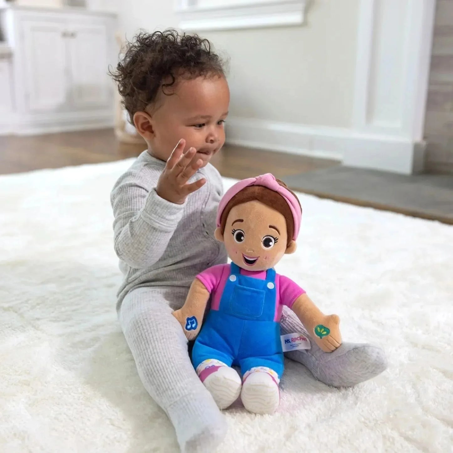 Ms,Rachel Speak&Sing Doll 30cm Tall Interactive Toy Toddler Toys for Girls & Boys Ages 6 Months to 3+ Years Plush Doll Kids Toys