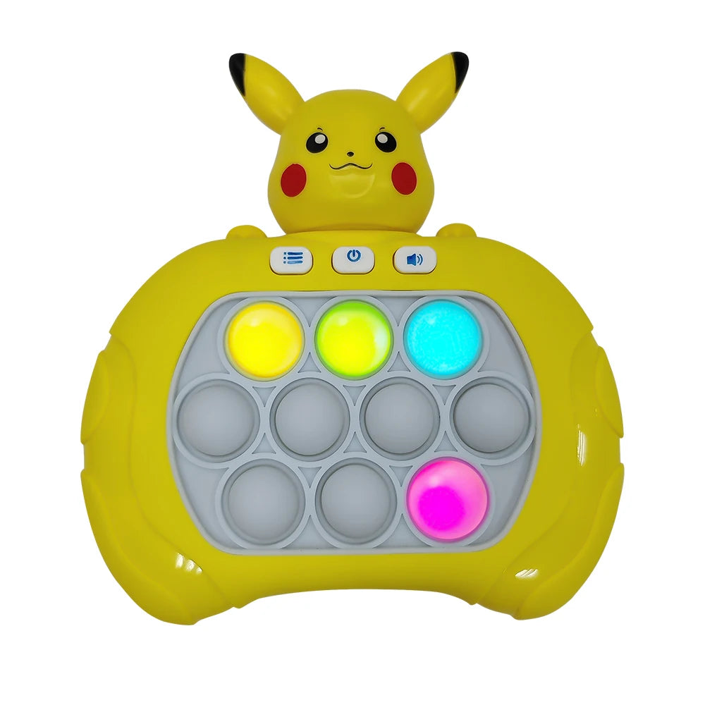 2025 New Lilo & Stitch Quick Push Game Pop Up Fidget Bubble Electronic Pop it Pro Game Light AntiStress Toys For Adult Kids Gift