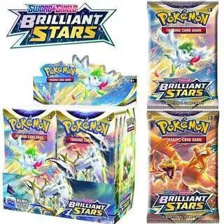324/360 Pcs/Set Pokemon Card 1bag Brilliant Stars 151 Prismatic Evolutions PALDEAN FATES English Booster Battle Transaction Card