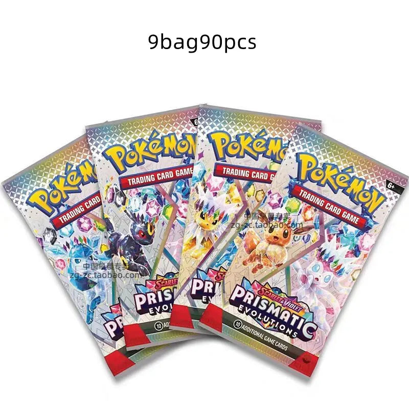 324/360 Pcs/Set Pokemon Card 1bag Brilliant Stars 151 Prismatic Evolutions PALDEAN FATES English Booster Battle Transaction Card