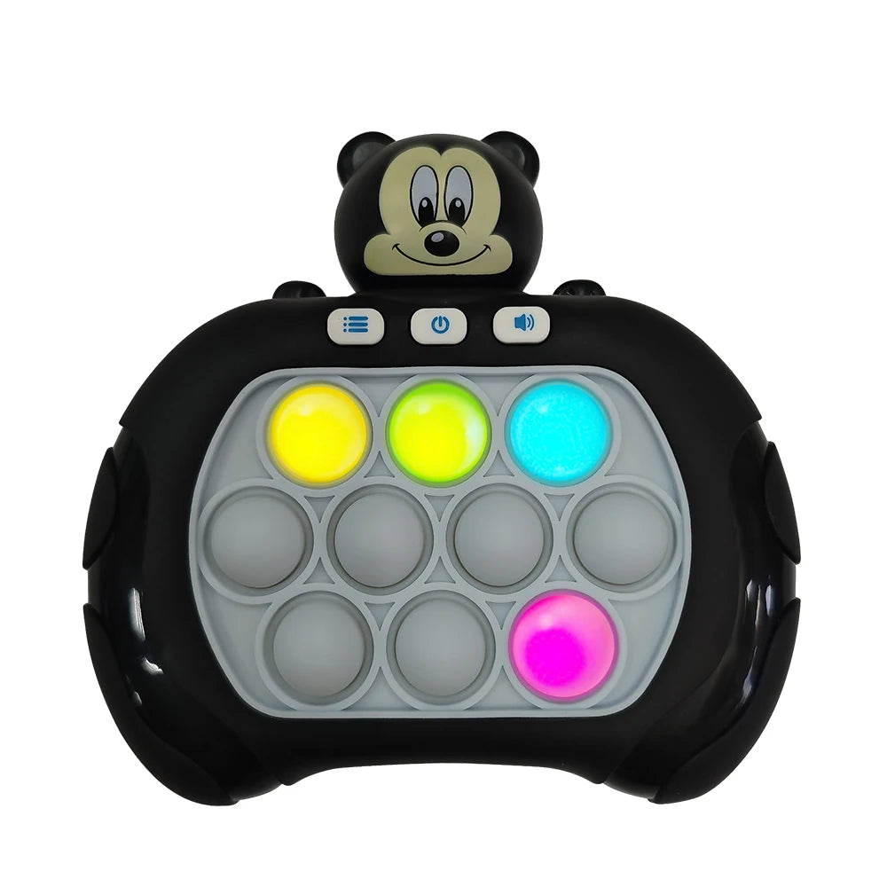 2025 New Lilo & Stitch Quick Push Game Pop Up Fidget Bubble Electronic Pop it Pro Game Light AntiStress Toys For Adult Kids Gift