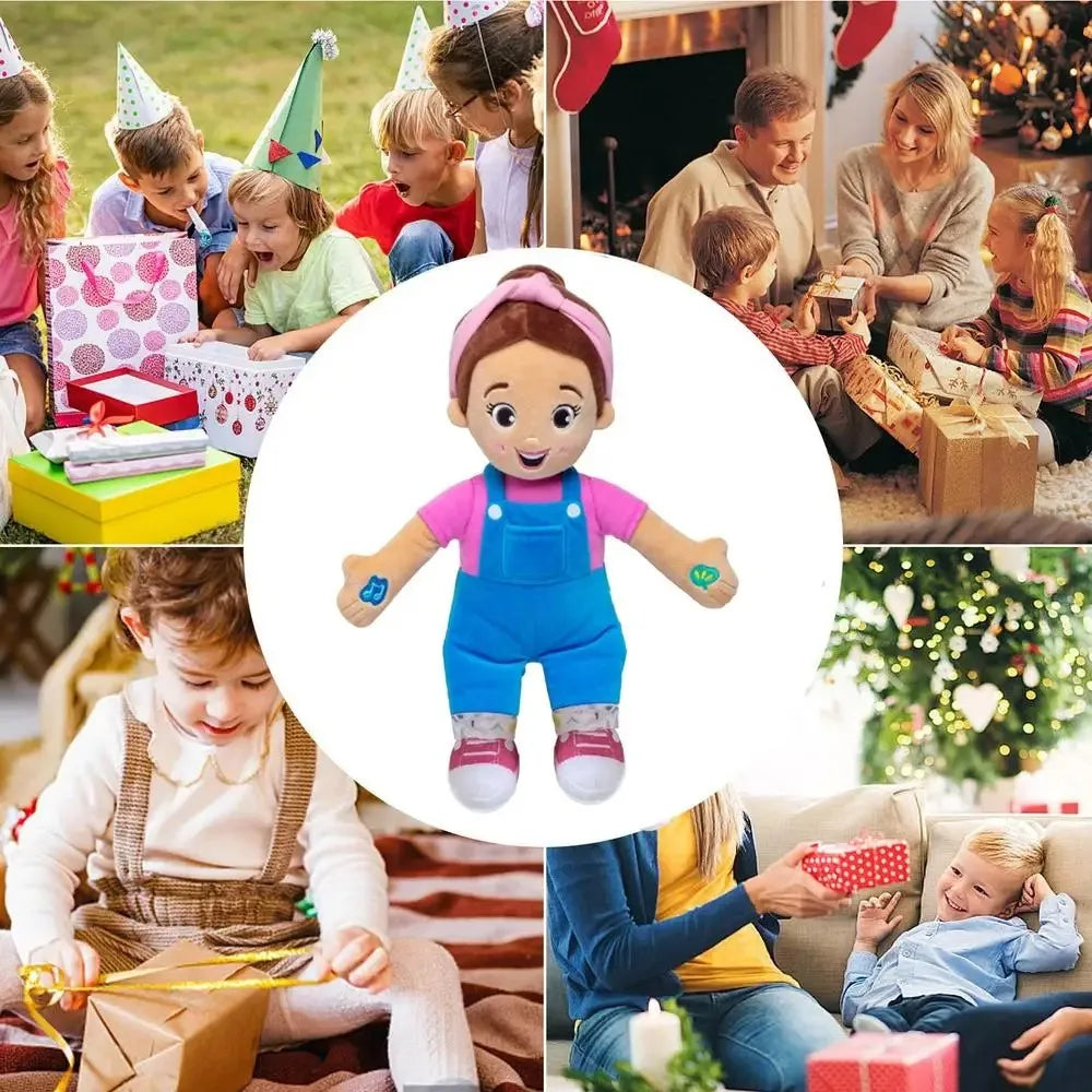 Ms,Rachel Speak&Sing Doll 30cm Tall Interactive Toy Toddler Toys for Girls & Boys Ages 6 Months to 3+ Years Plush Doll Kids Toys